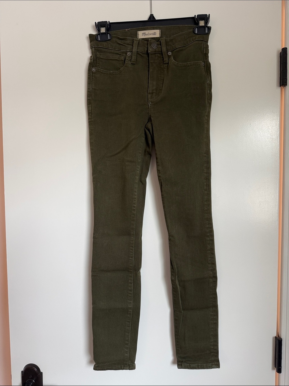 Madewell Olive Green Skinny High-Rise Jeans